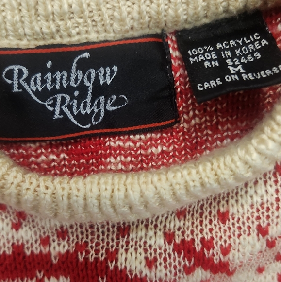 Rare 80's Rainbow Ridge Vintage Abstract Pattern Sweater ,size m - Picture 3 of 5